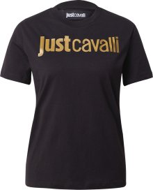 Just Cavalli Tričko zlatá / černá
