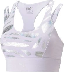 PUMA Sportovní podprsenka lenvandulová / stříbrná