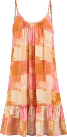 Shiwi Letní šaty \'Ibiza\' starobéžová / oranžová / světle růžová / bílá