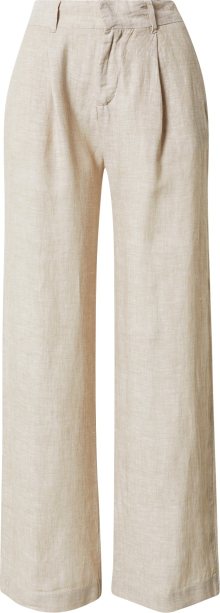 Gina Tricot Kalhoty se sklady v pase \'Denise\' béžový melír