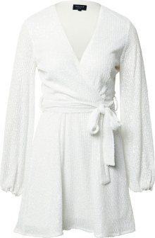 Bardot Koktejlové šaty \'BELLISSA\' stříbrná / bílá