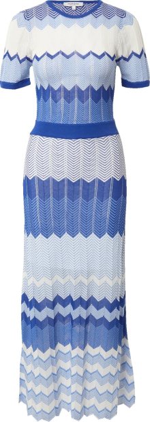 Morgan Úpletové šaty \'RAYA\' námořnická modř / indigo / pastelová modrá / bílá