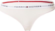 Tommy Hilfiger Underwear Tanga marine modrá / pastelově růžová / červená / bílá