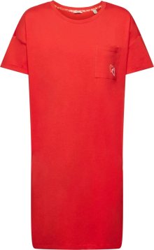 ESPRIT Noční košilka červená / bílá
