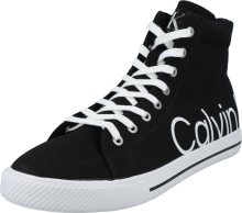 Calvin Klein Jeans Kotníkové tenisky černá / bílá