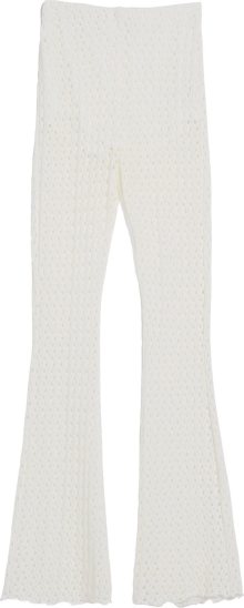 Bershka Kalhoty bílá