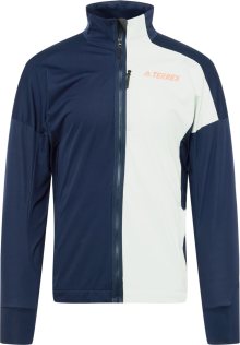 ADIDAS TERREX Sportovní bunda krémová / tmavě modrá / oranžová