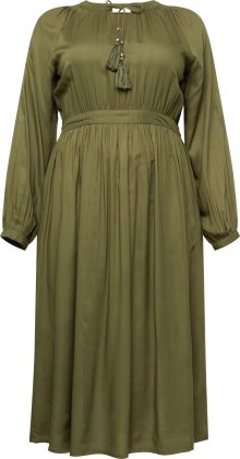 Guido Maria Kretschmer Curvy Collection Košilové šaty \'Mirell\' olivová