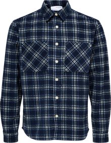 SELECTED HOMME Košile \'Finn\' modrá / námořnická modř / bílá