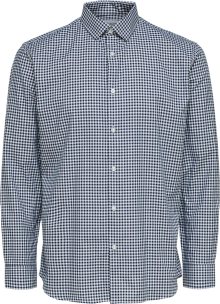 SELECTED HOMME Košile \'PINPOINT\' noční modrá / offwhite
