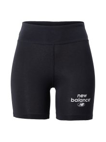 new balance Sportovní kalhoty černá / bílá