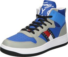 Tommy Jeans Kotníkové tenisky modrá / noční modrá / šedá / červená / bílá