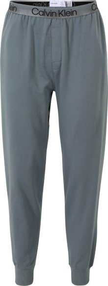 Calvin Klein Underwear Pyžamové kalhoty chladná modrá / šedá / černá
