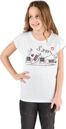 SAM 73 Dívčí triko s krátkým rukávem Bílá 164
