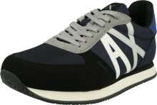 ARMANI EXCHANGE Tenisky modrá / námořnická modř / černá / offwhite