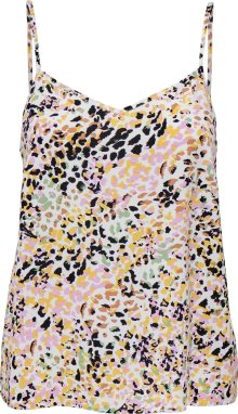 JDY Top \'STARR\' hnědá / žlutá / černá / bílá