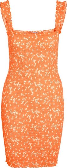 Noisy may Letní šaty oranžová / bílá