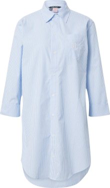 Lauren Ralph Lauren Noční košilka světlemodrá / bílá