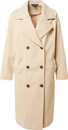 Dorothy Perkins Přechodný kabát světle béžová / bílá