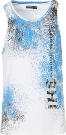 KOROSHI Tričko světlemodrá / černá / bílá