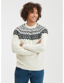 Pletený svetr se vzorem