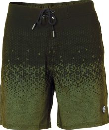 KOROSHI Plavecké šortky khaki / tmavě zelená