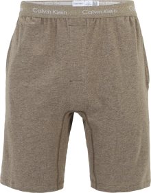 Calvin Klein Underwear Pyžamové kalhoty šedobéžová