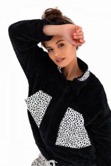 Sensis Lucky Dámská mikina L/XL bílá-černá