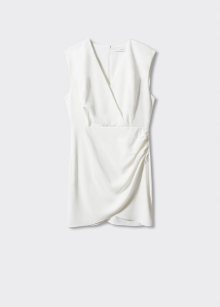 MANGO Koktejlové šaty \'DAFNE\' bílá