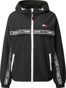 Tommy Jeans Přechodná bunda \'CHICAGO\' černá / bílá