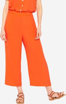 LolaLiza Kalhoty se sklady v pase oranžová