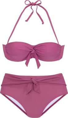 BUFFALO Bikiny červenofialová