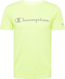 Champion Authentic Athletic Apparel Funkční tričko limone / tmavě šedá