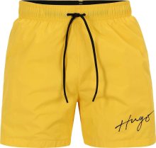 HUGO Plavecké šortky \'PAOL\' žlutá / černá