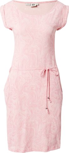 Ragwear Šaty růžová / pastelově růžová / bílá