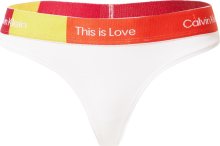Calvin Klein Underwear Tanga limone / oranžová / červená / bílá
