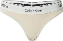 Calvin Klein Underwear Tanga režná / světle šedá / černá / bílá
