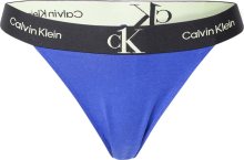 Calvin Klein Underwear Tanga královská modrá / černá / bílá