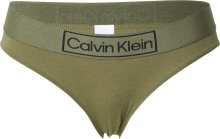 Calvin Klein Underwear Kalhotky olivová / černá