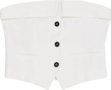 Bershka Vesta k obleku přírodní bílá