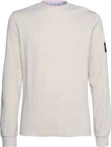 Calvin Klein Jeans Tričko krémová / černá / bílá