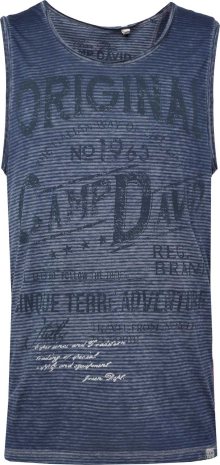 CAMP DAVID Tričko námořnická modř / tmavě modrá / bílá