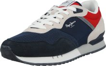 Pepe Jeans Tenisky \'LONDON\' béžová / námořnická modř / červená / bílá