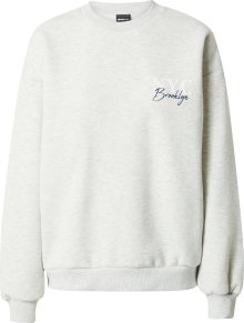 Gina Tricot Mikina \'Riley\' námořnická modř / světle šedá / bílá