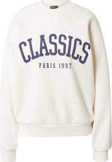 Gina Tricot Mikina \'Riley\' krémová / námořnická modř