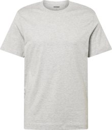 WEEKDAY Tričko světle šedá / černá / bílá