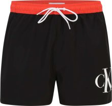 Calvin Klein Swimwear Plavecké šortky červená / černá / bílá