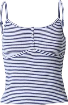 Tommy Jeans Top námořnická modř / bílá