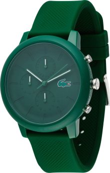 LACOSTE Analogové hodinky tmavě zelená / červená / bílá