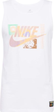 Nike Sportswear Tričko \'FESTIVAL\' sépiová / nefritová / jasně oranžová / bílá